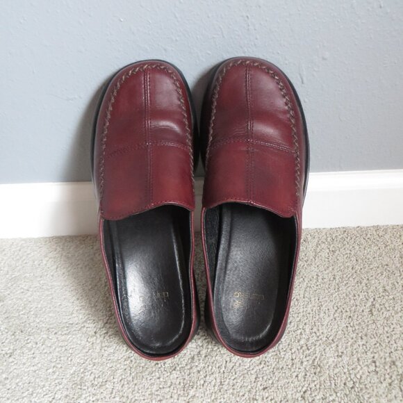 Dansko women's leather mules/clogs size 39 8.5/9 Mahogany brown/red - Picture 5 of 10